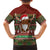 Scottish Christmas Family Matching Short Sleeve Bodycon Dress and Hawaiian Shirt Highland Cattle-Xmas Tartan Stripes Style Red Color - Wonder Print Shop