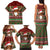 Scottish Christmas Family Matching Tank Maxi Dress and Hawaiian Shirt Highland Cattle-Xmas Tartan Stripes Style Red Color - Wonder Print Shop