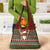 Scottish Christmas Grocery Bag Highland Cattle-Xmas Tartan Stripes Style Red Color - Wonder Print Shop