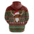 Scottish Christmas Hoodie Highland Cattle-Xmas Tartan Stripes Style Red Color - Wonder Print Shop