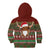 Scottish Christmas Kid Hoodie Highland Cattle-Xmas Tartan Stripes Style Red Color - Wonder Print Shop