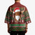 Scottish Christmas Kimono Highland Cattle-Xmas Tartan Stripes Style Red Color - Wonder Print Shop