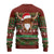 Scottish Christmas Ugly Christmas Sweater Highland Cattle-Xmas Tartan Stripes Style Red Color - Wonder Print Shop