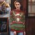 Scottish Christmas Ugly Christmas Sweater Highland Cattle-Xmas Tartan Stripes Style Red Color - Wonder Print Shop