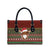Scottish Christmas Leather Bag Highland Cattle-Xmas Tartan Stripes Style Red Color - Wonder Print Shop