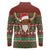 Scottish Christmas Long Sleeve Polo Shirt Highland Cattle-Xmas Tartan Stripes Style Red Color - Wonder Print Shop