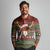 Scottish Christmas Long Sleeve Polo Shirt Highland Cattle-Xmas Tartan Stripes Style Red Color - Wonder Print Shop