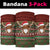 Scottish Christmas Neck Gaiter Highland Cattle-Xmas Tartan Stripes Style Red Color - Wonder Print Shop