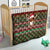 Scottish Christmas Quilt Highland Cattle-Xmas Tartan Stripes Style Red Color - Wonder Print Shop