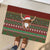 Scottish Christmas Rubber Doormat Highland Cattle-Xmas Tartan Stripes Style Red Color - Wonder Print Shop