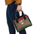 Scottish Christmas Shoulder Handbag Highland Cattle-Xmas Tartan Stripes Style Red Color - Wonder Print Shop