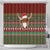 Scottish Christmas Shower Curtain Highland Cattle-Xmas Tartan Stripes Style Red Color - Wonder Print Shop