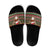 Scottish Christmas Slide Sandals Highland Cattle-Xmas Tartan Stripes Style Red Color - Wonder Print Shop
