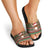 Scottish Christmas Slide Sandals Highland Cattle-Xmas Tartan Stripes Style Red Color - Wonder Print Shop