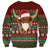 Scottish Christmas Sweatshirt Highland Cattle-Xmas Tartan Stripes Style Red Color - Wonder Print Shop