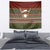 Scottish Christmas Tapestry Highland Cattle-Xmas Tartan Stripes Style Red Color - Wonder Print Shop