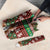 Scottish Christmas Umbrella Highland Cattle-Xmas Tartan Stripes Style Red Color - Wonder Print Shop