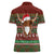 Scottish Christmas Women Polo Shirt Highland Cattle-Xmas Tartan Stripes Style Red Color - Wonder Print Shop