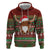 Scottish Christmas Zip Hoodie Highland Cattle-Xmas Tartan Stripes Style Red Color - Wonder Print Shop
