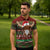 Scottish Christmas Zipper Polo Shirt Highland Cattle-Xmas Tartan Stripes Style Red Color - Wonder Print Shop