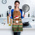 Scottish Christmas Apron Highland Cattle-Xmas Tartan Stripes Style Brown Color - Wonder Print Shop