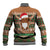 Scottish Christmas Baseball Jacket Highland Cattle-Xmas Tartan Stripes Style Brown Color - Wonder Print Shop