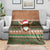Scottish Christmas Blanket Highland Cattle-Xmas Tartan Stripes Style Brown Color - Wonder Print Shop