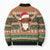 Scottish Christmas Bomber Puffer Jacket Highland Cattle-Xmas Tartan Stripes Style Brown Color - Wonder Print Shop