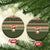 Scottish Christmas Ceramic Ornament Highland Cattle-Xmas Tartan Stripes Style Brown Color - Wonder Print Shop