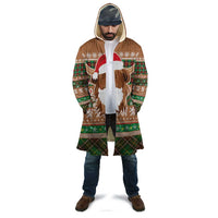 Scottish Christmas Cloak Highland Cattle-Xmas Tartan Stripes Style Brown Color - Wonder Print Shop