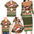 Scottish Christmas Family Matching Long Sleeve Bodycon Dress and Hawaiian Shirt Highland Cattle-Xmas Tartan Stripes Style Brown Color - Wonder Print Shop