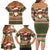 Scottish Christmas Family Matching Long Sleeve Bodycon Dress and Hawaiian Shirt Highland Cattle-Xmas Tartan Stripes Style Brown Color - Wonder Print Shop