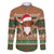 Scottish Christmas Family Matching Long Sleeve Bodycon Dress and Hawaiian Shirt Highland Cattle-Xmas Tartan Stripes Style Brown Color - Wonder Print Shop
