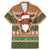 Scottish Christmas Family Matching Mermaid Dress and Hawaiian Shirt Highland Cattle-Xmas Tartan Stripes Style Brown Color - Wonder Print Shop