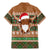 Scottish Christmas Family Matching Mermaid Dress and Hawaiian Shirt Highland Cattle-Xmas Tartan Stripes Style Brown Color - Wonder Print Shop