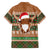Scottish Christmas Family Matching Off The Shoulder Long Sleeve Dress and Hawaiian Shirt Highland Cattle-Xmas Tartan Stripes Style Brown Color - Wonder Print Shop