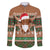 Scottish Christmas Family Matching Off The Shoulder Long Sleeve Dress and Hawaiian Shirt Highland Cattle-Xmas Tartan Stripes Style Brown Color - Wonder Print Shop