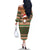 Scottish Christmas Family Matching Off The Shoulder Long Sleeve Dress and Hawaiian Shirt Highland Cattle-Xmas Tartan Stripes Style Brown Color - Wonder Print Shop
