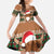 Scottish Christmas Family Matching Off Shoulder Maxi Dress and Hawaiian Shirt Highland Cattle-Xmas Tartan Stripes Style Brown Color - Wonder Print Shop