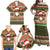 Scottish Christmas Family Matching Off Shoulder Maxi Dress and Hawaiian Shirt Highland Cattle-Xmas Tartan Stripes Style Brown Color - Wonder Print Shop