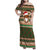 Scottish Christmas Family Matching Off Shoulder Maxi Dress and Hawaiian Shirt Highland Cattle-Xmas Tartan Stripes Style Brown Color - Wonder Print Shop