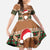 Scottish Christmas Family Matching Summer Maxi Dress and Hawaiian Shirt Highland Cattle-Xmas Tartan Stripes Style Brown Color - Wonder Print Shop