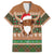 Scottish Christmas Family Matching Summer Maxi Dress and Hawaiian Shirt Highland Cattle-Xmas Tartan Stripes Style Brown Color - Wonder Print Shop
