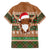 Scottish Christmas Family Matching Summer Maxi Dress and Hawaiian Shirt Highland Cattle-Xmas Tartan Stripes Style Brown Color - Wonder Print Shop