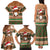 Scottish Christmas Family Matching Tank Maxi Dress and Hawaiian Shirt Highland Cattle-Xmas Tartan Stripes Style Brown Color - Wonder Print Shop
