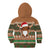 Scottish Christmas Kid Hoodie Highland Cattle-Xmas Tartan Stripes Style Brown Color - Wonder Print Shop