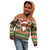 Scottish Christmas Kid Hoodie Highland Cattle-Xmas Tartan Stripes Style Brown Color - Wonder Print Shop