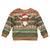 Scottish Christmas Kid Ugly Christmas Sweater Highland Cattle-Xmas Tartan Stripes Style Brown Color - Wonder Print Shop