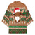 Scottish Christmas Kimono Highland Cattle-Xmas Tartan Stripes Style Brown Color - Wonder Print Shop