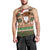 Scottish Christmas Men Tank Top Highland Cattle-Xmas Tartan Stripes Style Brown Color - Wonder Print Shop